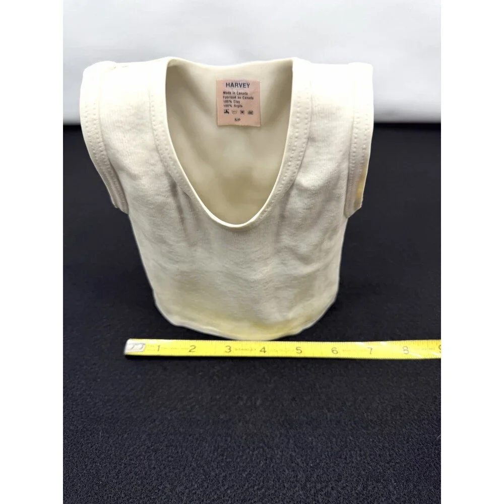 Vintage Michael Harvey Canada Off White Ceramic Art Tank Top Sculpture Vase